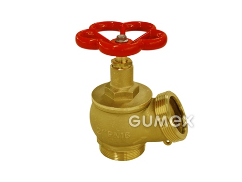 Hydrantový ventil, D25, spodní vnější závit G 3/4", bez koncovky, výstup na vnější závit G 1", 10bar, mosaz